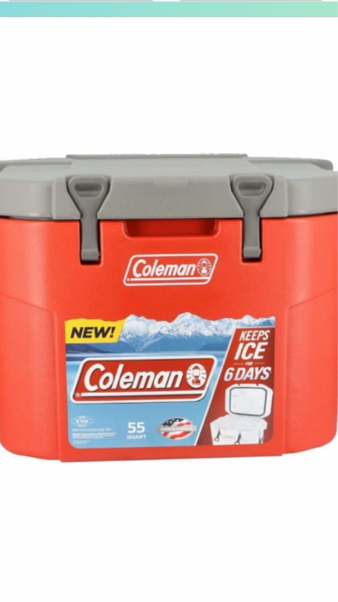 コールマン 55-Quart Heavy-Duty Super Cooler/Heritage Red 52L コールマン 55-Quart Heavy-Duty Super Cooler/Heritage Red 52L