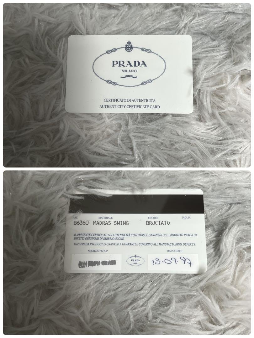 PRADA ショルダーバック プラスチックチェーン 型押しロゴ オール
