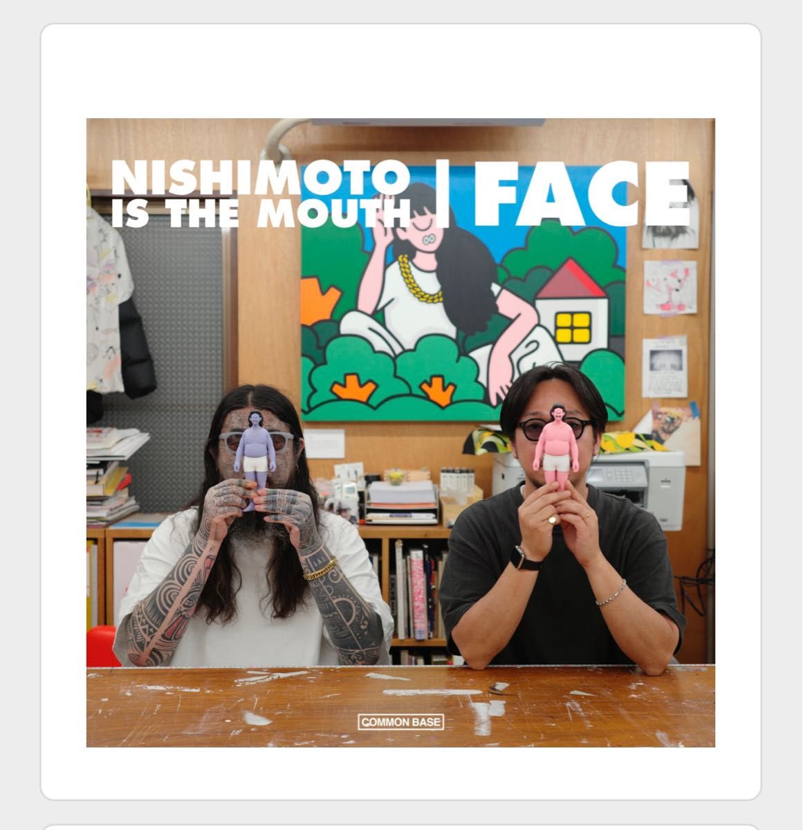 当選品！限定80！サイン入り！NISHIMOTO IS THE MOUTH × faceの数量限定アートフィギュア　ソフビタトゥー