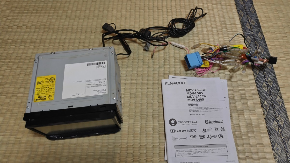 KENWOOD ケンウッド カーナビ MDV-L405 地図更新済み2023年第1版(2023