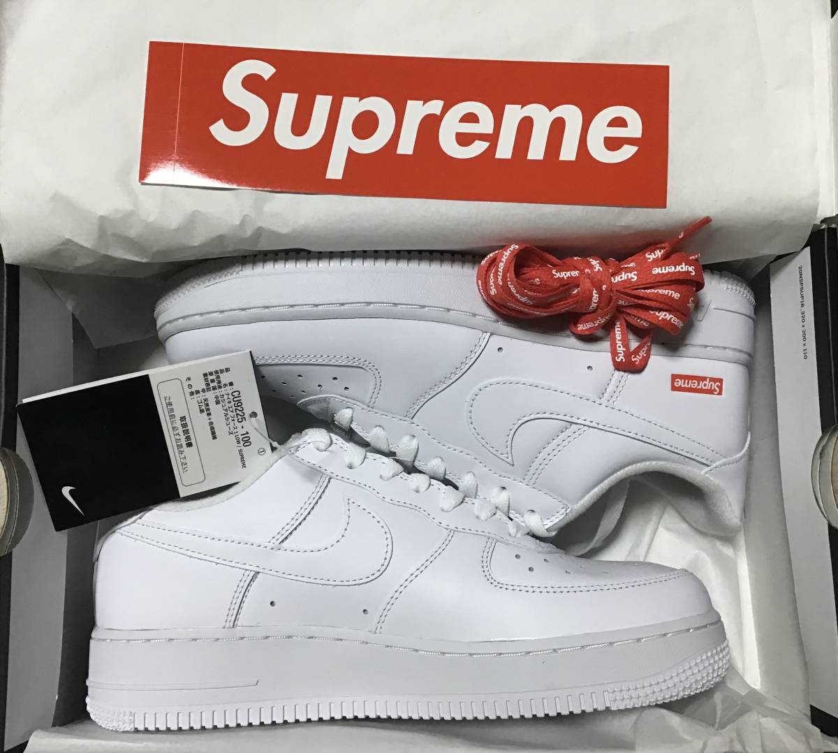 25cm 新品国内正規 23aw Supreme Nike Air Force 1 Low White