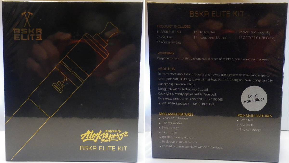 VAPE VANDY VAPE BSKR Elite KIT【正規品】Matte BlacK　新品 _画像10