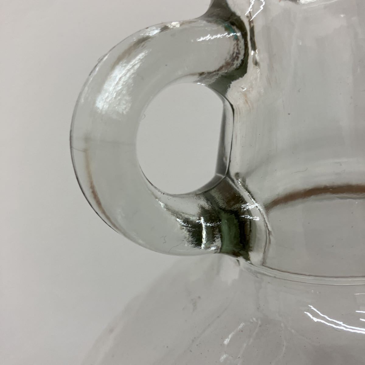 ビンテージ 大きなバンビのガラス瓶/保存容器 ガラス製 エンボス文字 飾り ディスプレイ 花瓶 置物 古い 当時物 昭和レトロ ポー342_画像4