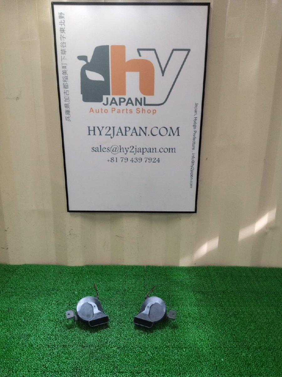 ボルボ 　ホーン（ハイ＋ロアー）　V70　TA-SB5244W　2001　30796393　30796392　中古　#hyj　NSP45709_画像1