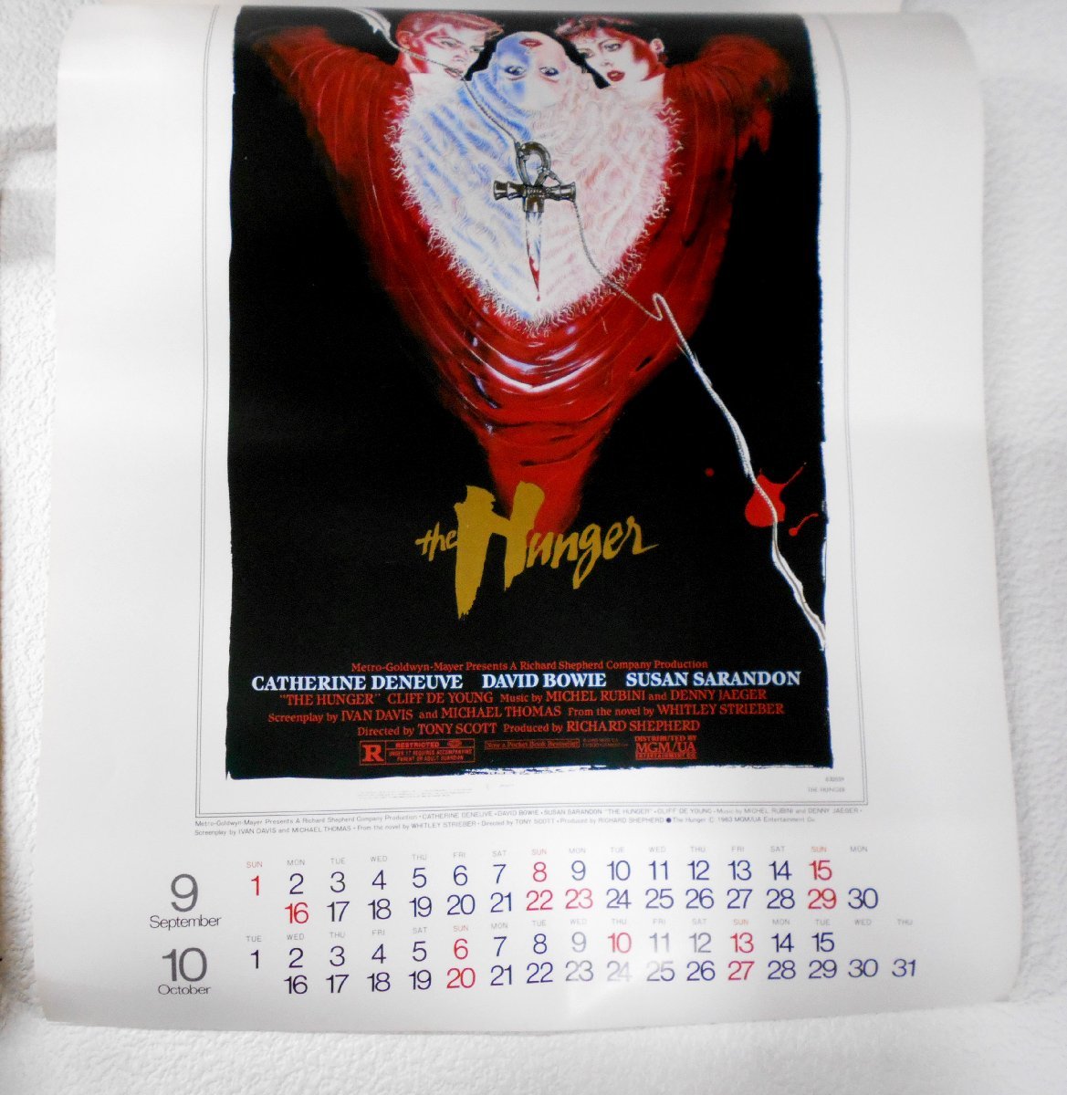HERALD カレンダー 1986/1987年 映画カレンダー MGM/UA 1985年 まとめ売り 【コ500】の画像5