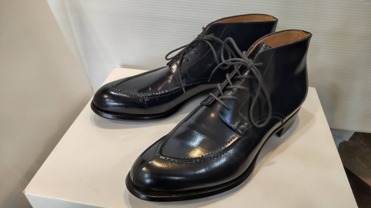 新品未使用 日本人靴職人が作った逸品 Vチップレースアップブーツ