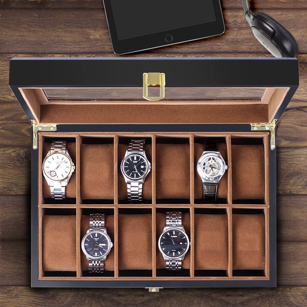 オンラインショップ】 木製 12本時計ケース 高級 時計ディスプレイ