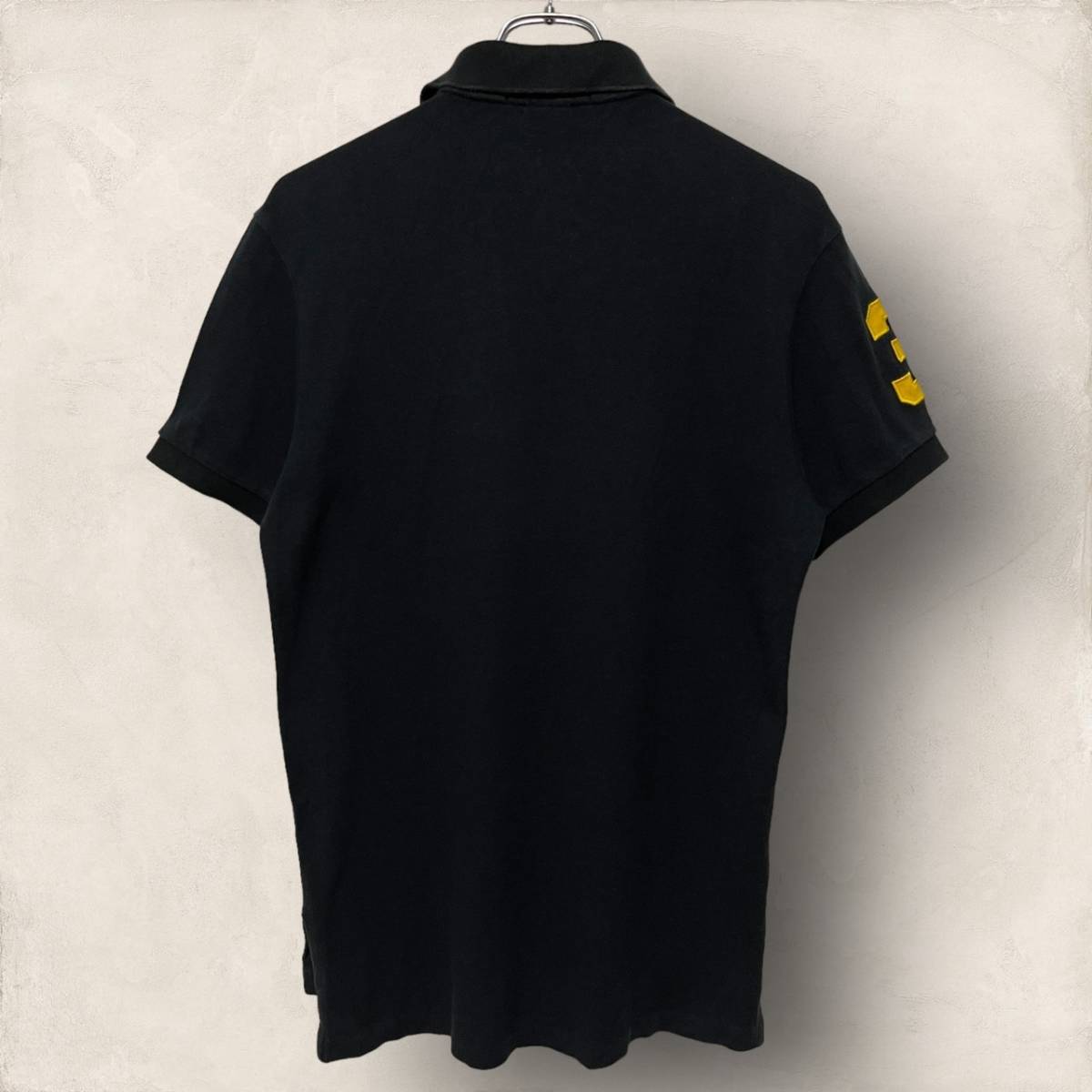 POLO RALPH LAUREN ポロ ラルフローレン ビッグポニー ポロシャツ 半袖 シャツ ブラック M_画像3