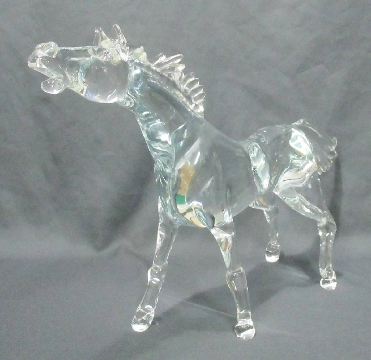 馬4『 ヴェネツィア美術館（Museo Dell'arte Veneziana）クリスタル 馬 44cm×27.3cm×12cm 』＊ガラス工芸_画像7