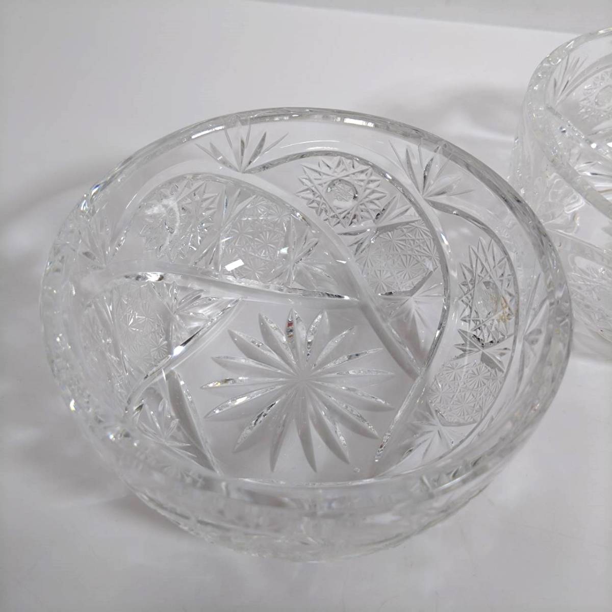 K) ガラス食器まとめて14枚セット 小皿 ガラス皿 サラダボウル 蓋付小物入れ 八角形型 ガラス碗 食器 取り皿 盛皿 I2002の画像3