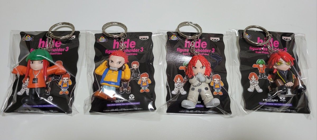 hideフィギュアキーホルダー 13個セット バンプレスト