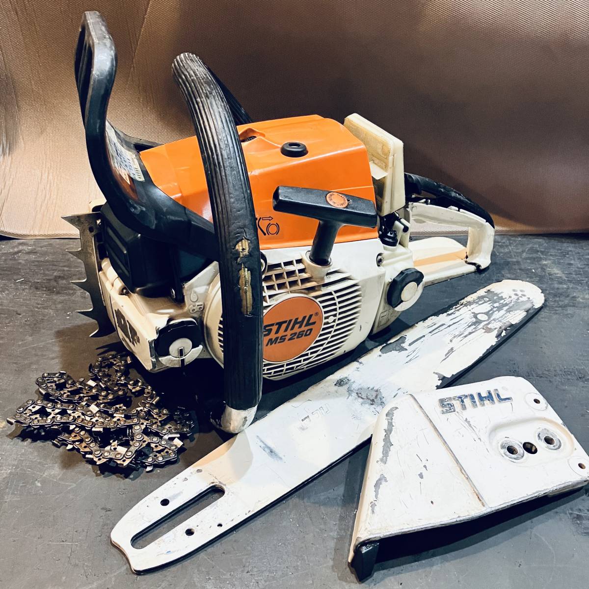 STIHL スチール チェンソー MS260-VW 2006年製 JUNK 部品取りで STIHL スチール チェンソー MS260-VW 2006年製 JUNK 部品取りで