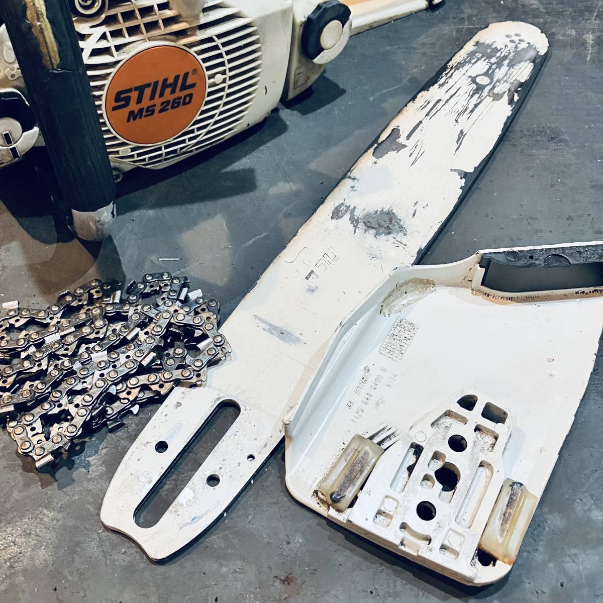 STIHL スチール チェンソー MS260-VW 2006年製 JUNK 部品取りで STIHL スチール チェンソー MS260-VW 2006年製 JUNK 部品取りで
