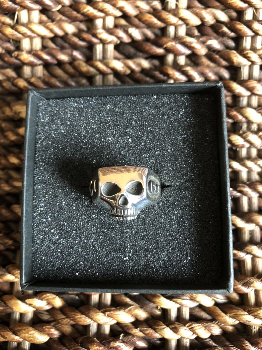 【未使用】FLASHPOINT JIM SKULL RING JOHNNY DEPP PLAIN TYPE / フラッシュポイント ジョニーデップ プレーンタイプ ジムスカル 16号_画像1