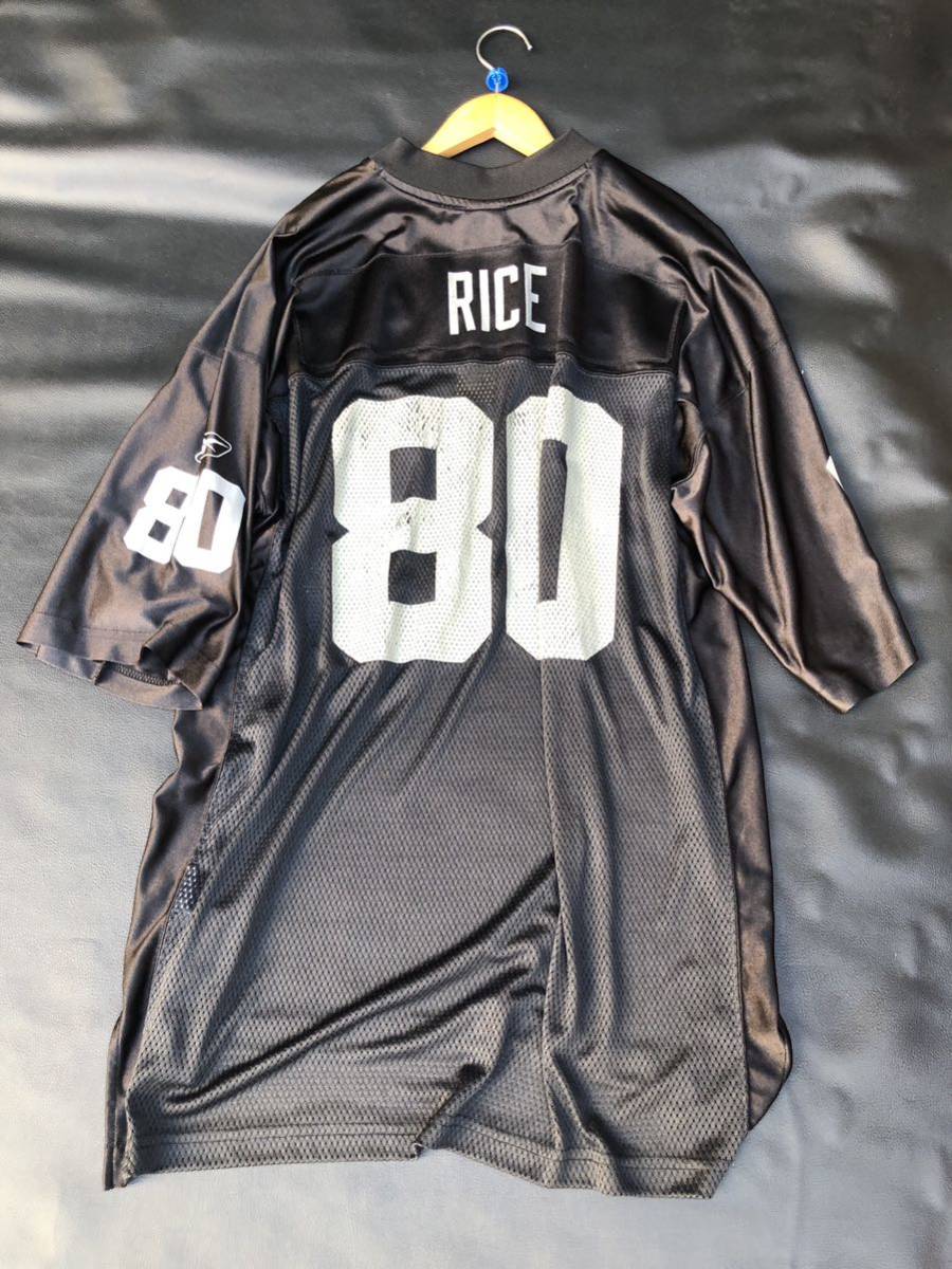 NFL Reebok リーボック アメフト ゲームシャツ RICE 80 の商品詳細
