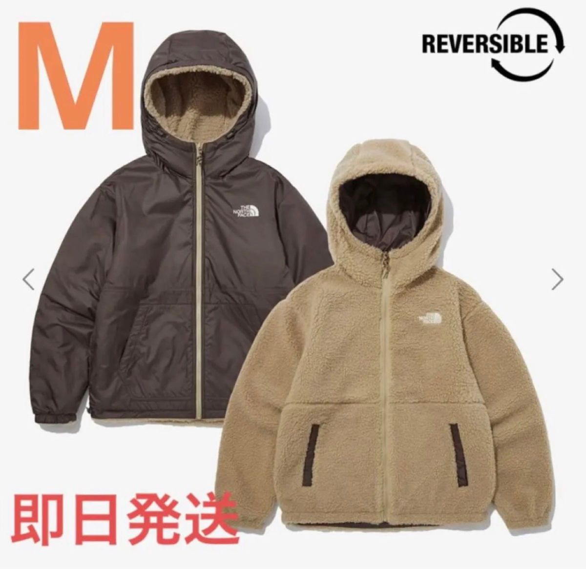 新品タグ付ノースフェイスPLAY GREEN RVS FLEECE HOODIE【Mサイズ】