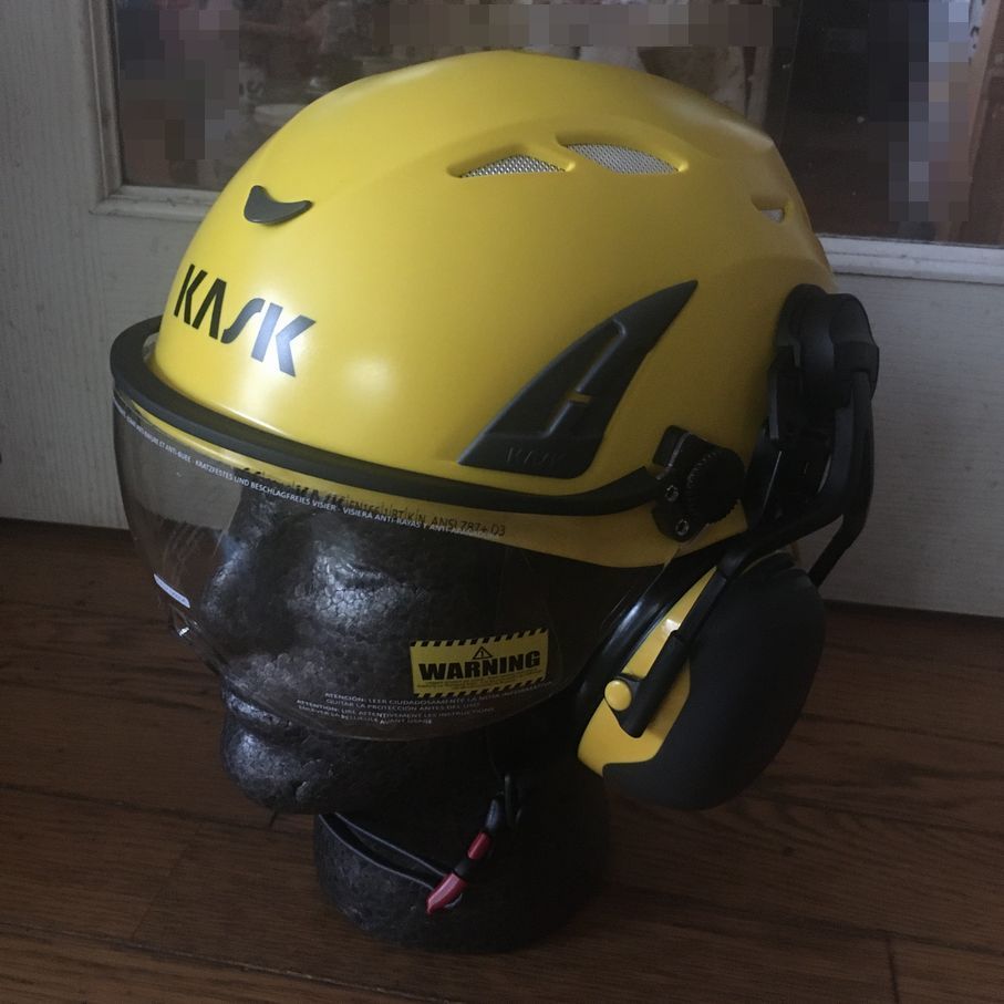 ★KASK チェンソーヘルメット(133) 新品 ハスク スチール★_イエロー