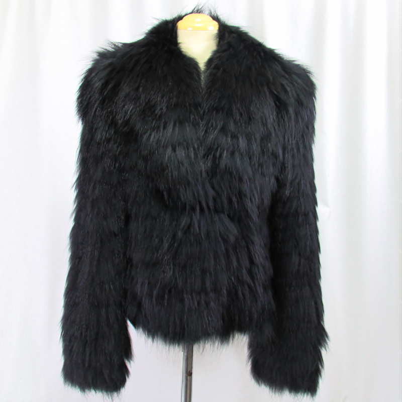 * fur raccoon real fur raccoon jacket gorgeous free shipping *