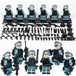 【新品】MOC LEGO レゴ ブロック 互換 ARMY ロシア軍特殊部隊 アンチテロ部隊 カスタム ミニフィグ 6体セット 大量武器・兵器付き D220_画像2
