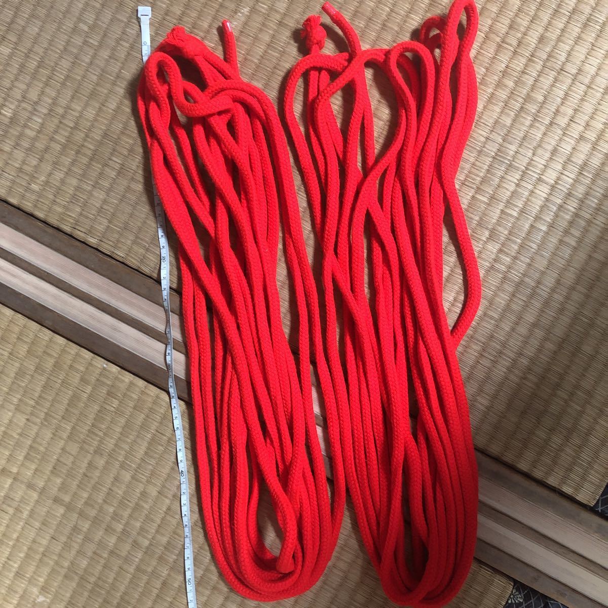 赤縄ロープ二つ_画像1