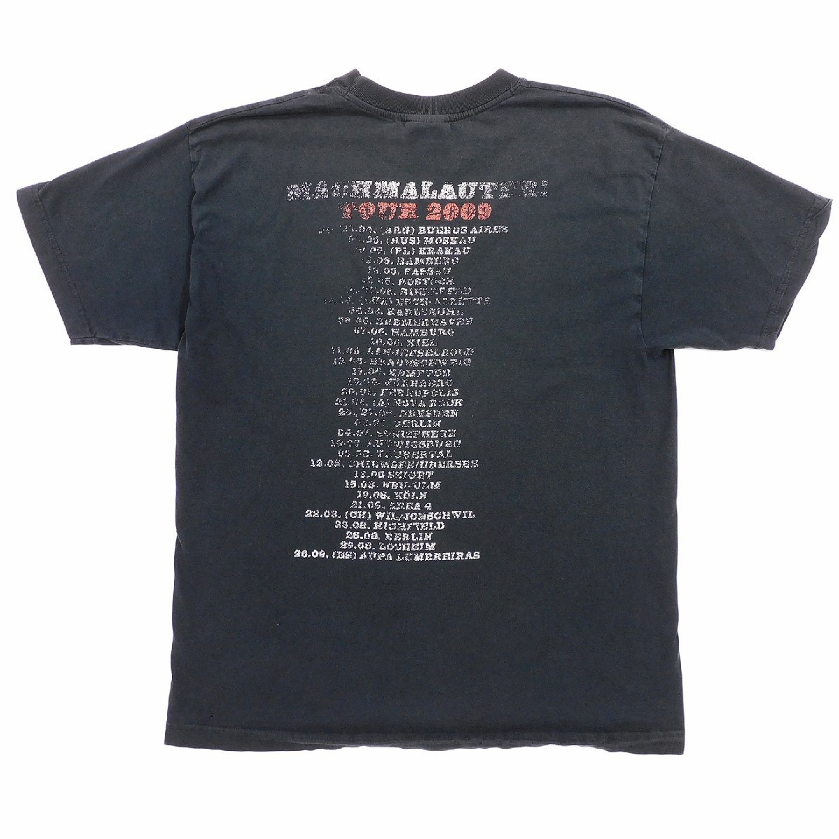 Die Toten Hosen MACHMALAUTER 2009 半袖 ツアーTシャツ size M #98667 送料360円 ディトーテンホーゼン パンク ロック バンド Tee ドイツ_画像2