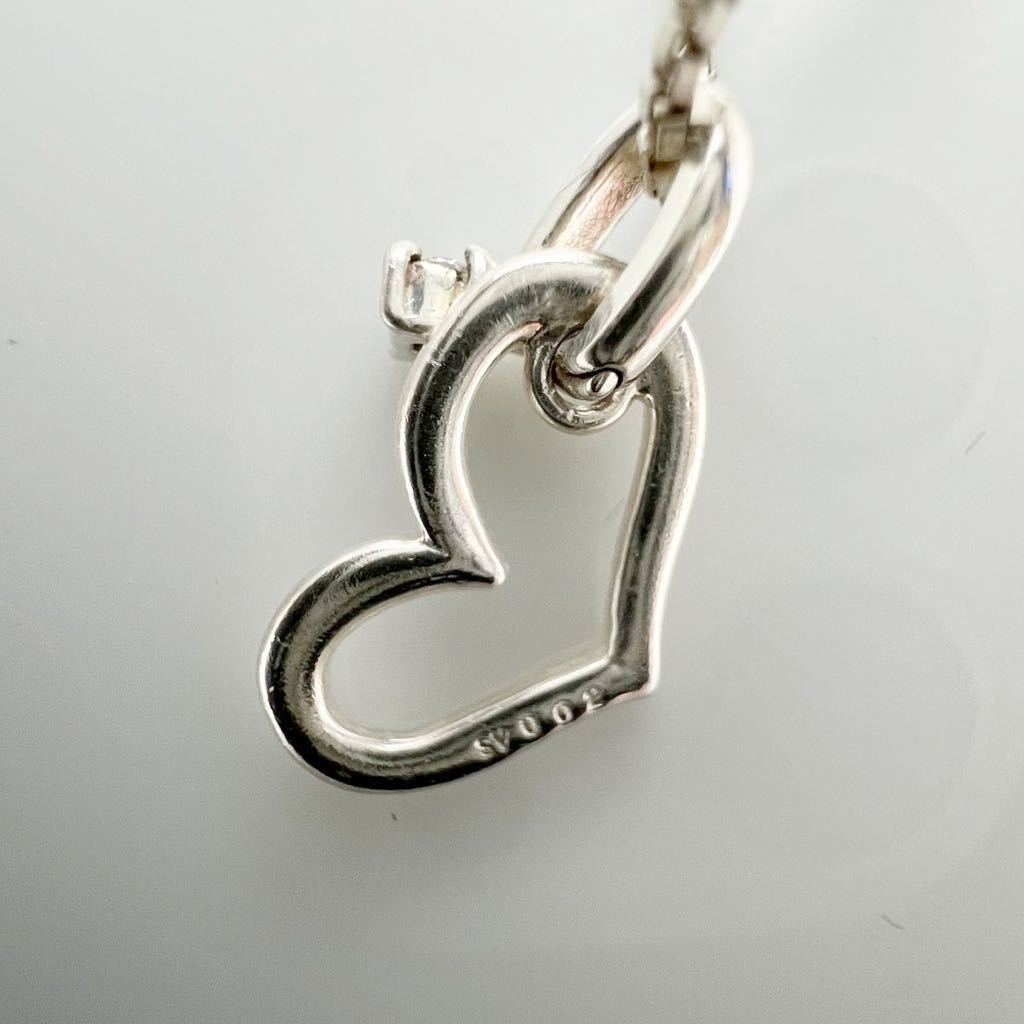 Courrges クレージュ　ダイヤ　0.02ct silver ネックレス_画像2