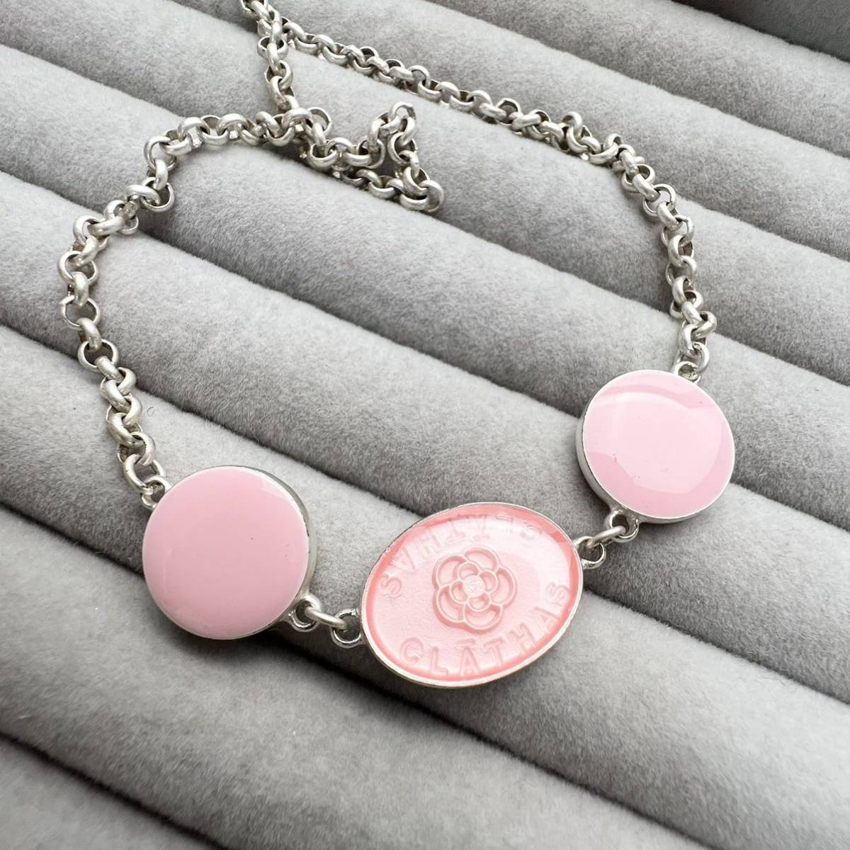 CLATHAS クレイサス カメリア silver ネックレス ピンクカラー|PayPay