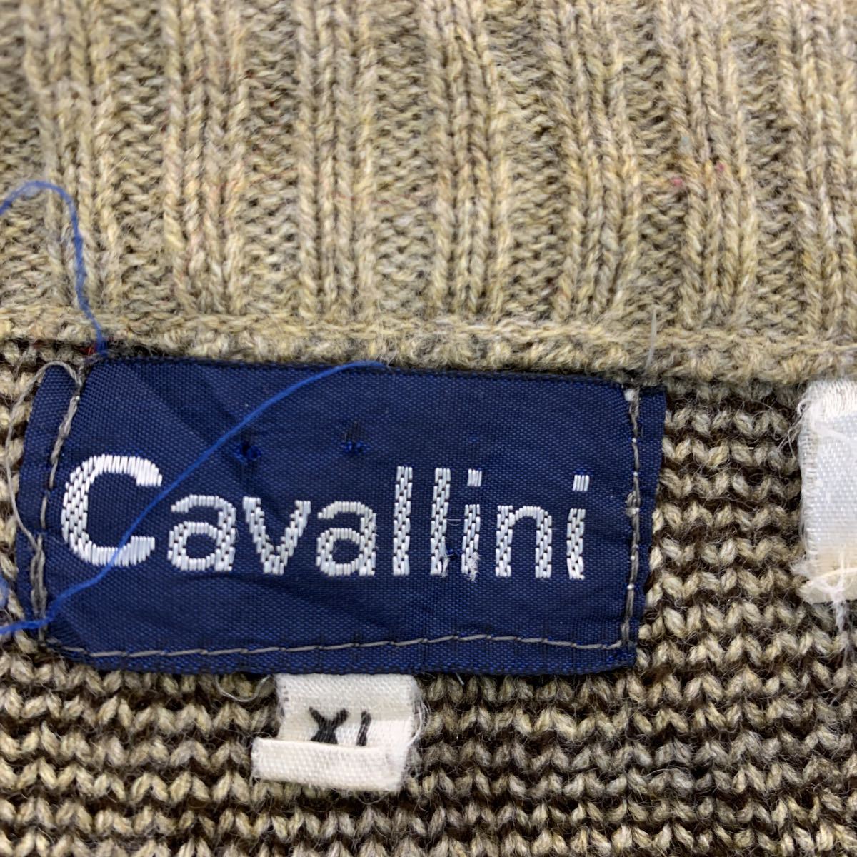 cavallini フェアアイル ニット セーター XL ベージュ ビッグサイズ アクリル 古着卸 アメリカ仕入 a508-7486_画像7