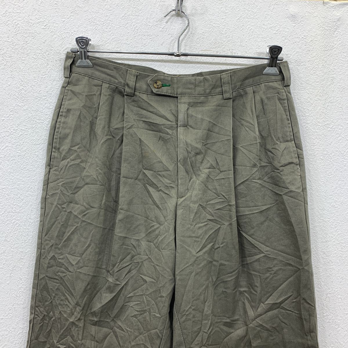 TOMMY HILFIGER チノパンツ W34 トミーヒルフィガー カーキ 古着卸 アメリカ仕入 2309-60_画像2