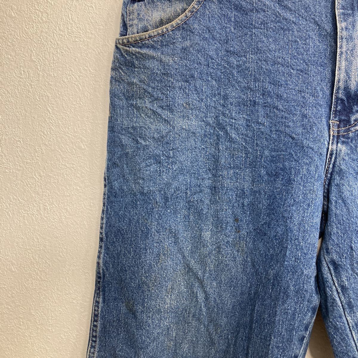 中古 古着 Dickies デニムパンツ W38 ディッキーズ ルーズストレート ビッグサイズ ブルー メキシコ製 古着卸 アメリカ仕入 2309-190_画像5