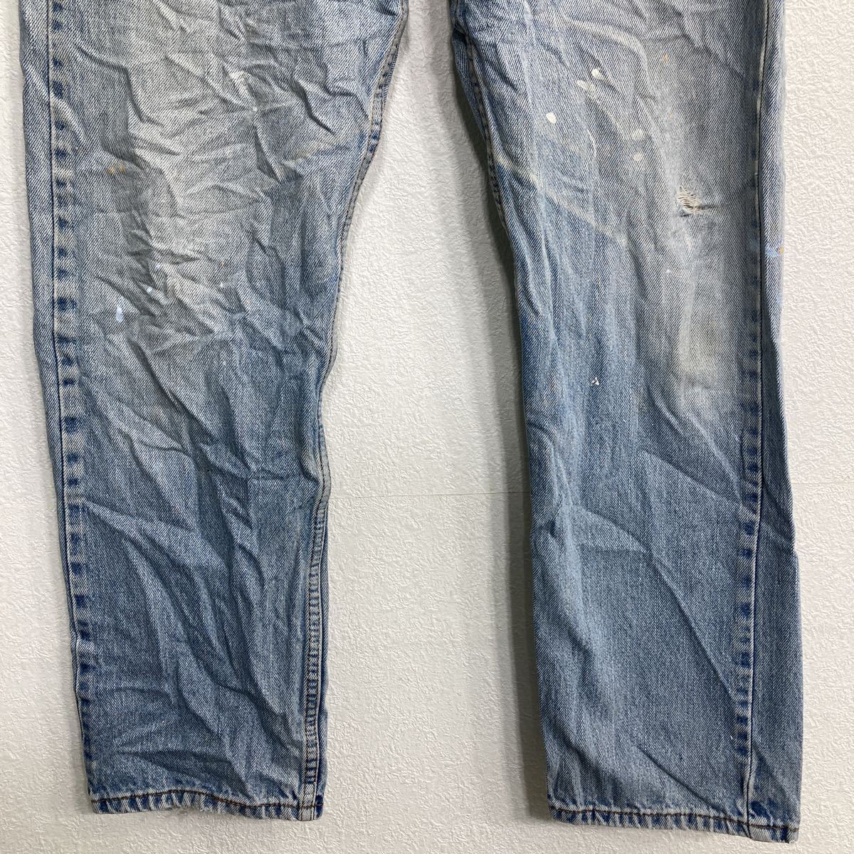 中古 古着 Levi's 505 デニムパンツ W31 リーバイス レギュラーフィット ライトブルー 古着卸 アメリカ仕入 2309-490_画像3