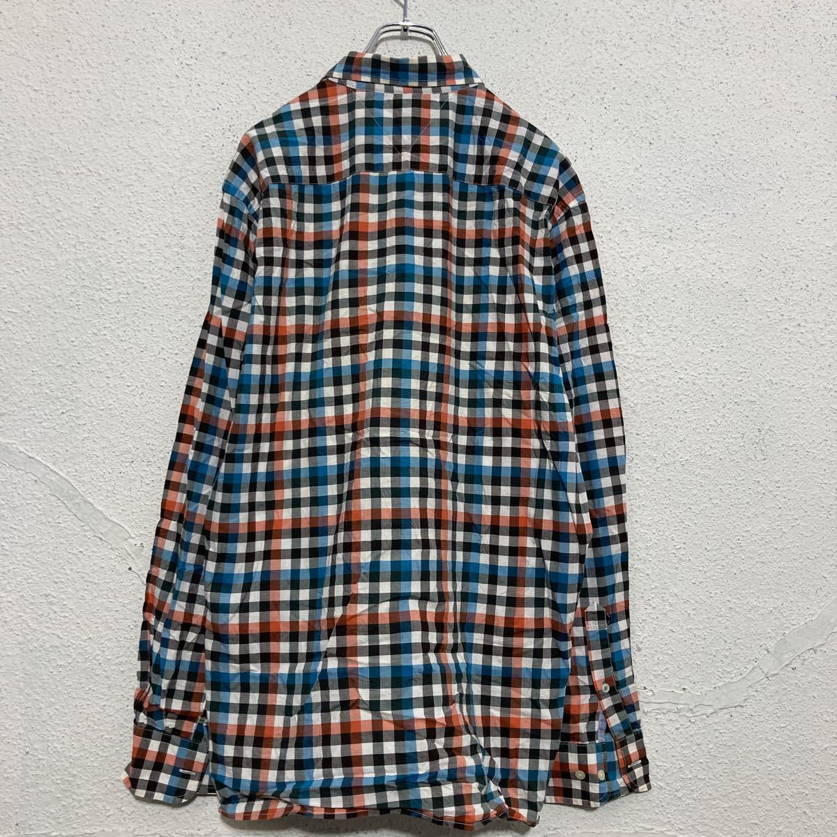 中古 古着 2309-637 TOMMY HILFIGER 長袖 チェックシャツ XL レッド ブルー トミーヒルフィガー 古着卸 アメリカ仕入 a509-5688_画像5