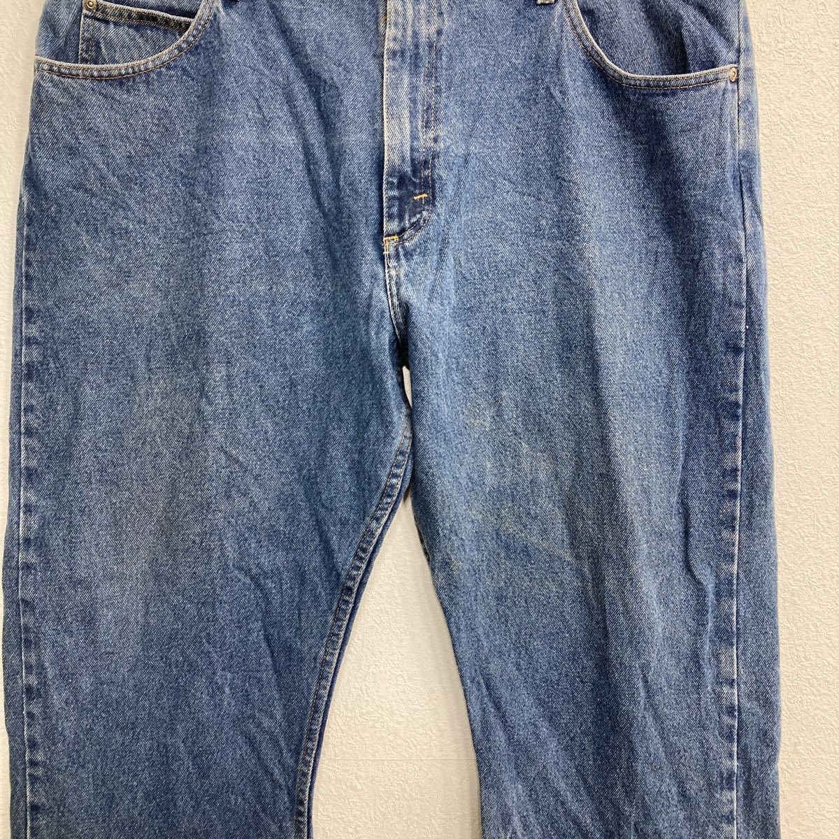 中古 古着 Wrangler デニムパンツ W40 ラングラー リラックスフィット ビッグサイズ ブルー メキシコ製 古着卸 アメリカ仕入 2309-739_画像4