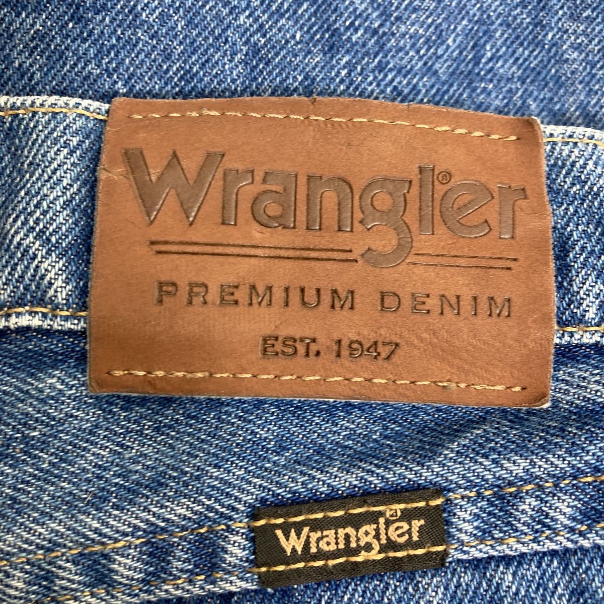 中古 古着 Wrangler デニムパンツ W38 ラングラー レギュラーフィット ビッグサイズ ブルー メキシコ製 古着卸 アメリカ仕入 2309-708の画像7