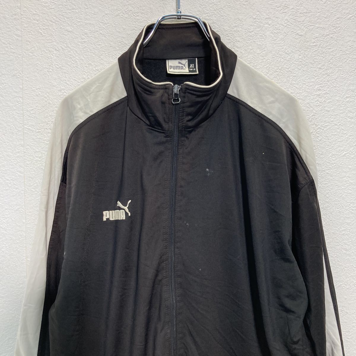 中古 古着 PUMA ジャージ XL ブラック プーマ ジップアップ ビッグサイズ 古着卸 アメリカ仕入 a509-5983_画像2