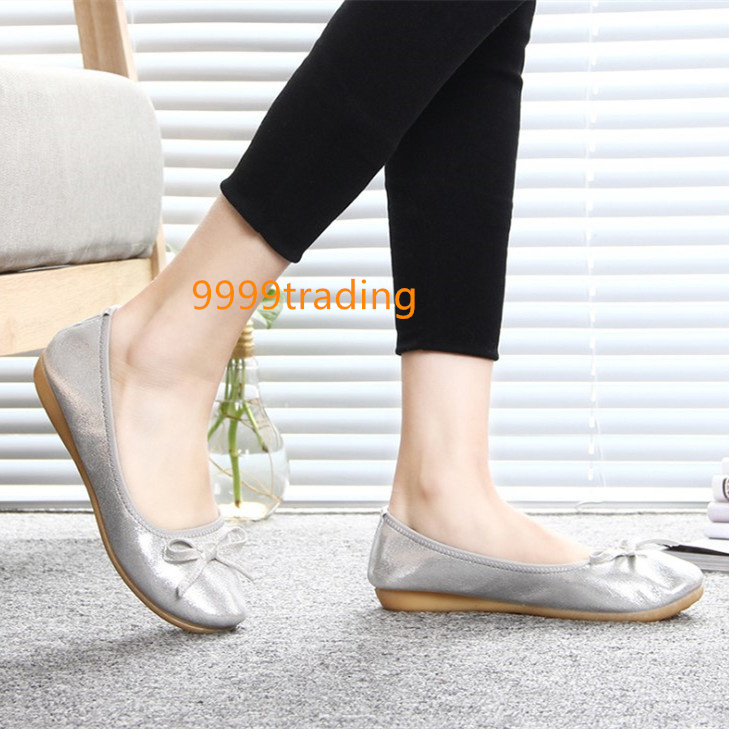  folding pumps silver 23cm Flat soft folding shoes .... mobile slippers ..... light weight room shoes go in . type 