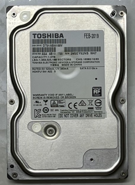  sharp Blue-ray магнитофон для Toshiba производства HDD 1TB б/у рабочий товар 