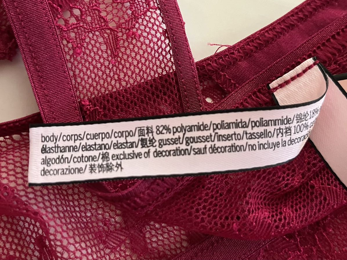 【送料無料】17新品■ヴィクトリアシークレット Victoria's Secret レース Tバック ショーツ S (日本サイズ S～M位) 正規 1