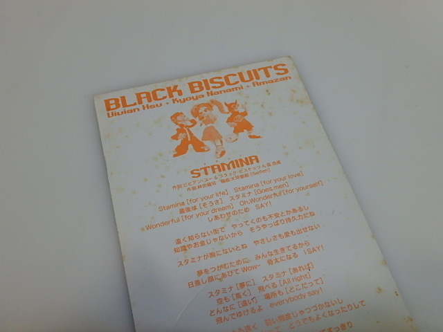 n307u　中古CD　BLACK BISCUITS　STAMINA　ブラックビスケッツ　スタミナ　8cmCDS　シングルCD_画像4