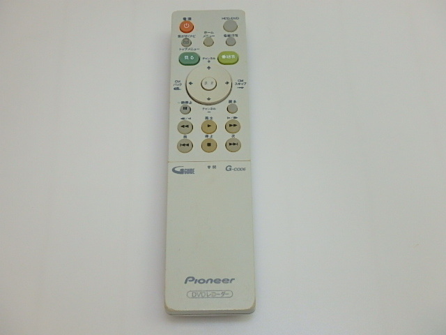 n209u remote control Pioneer Pioneer VXX3100 DVD recorder remote control used operation not yet verification Junk 