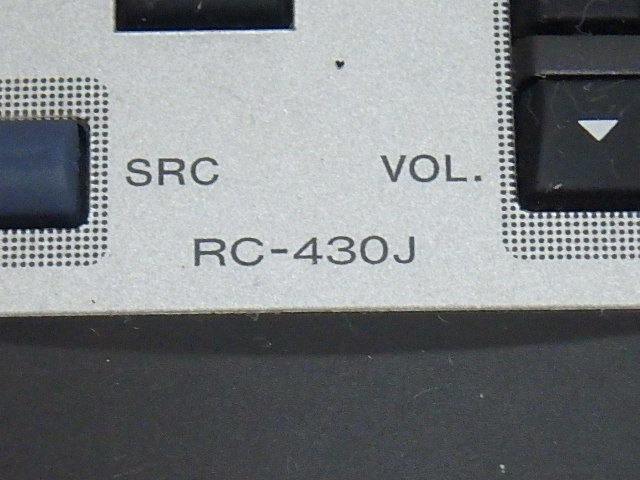 n209u remote control KENWOOD Kenwood RC-430J used operation not yet verification Junk 