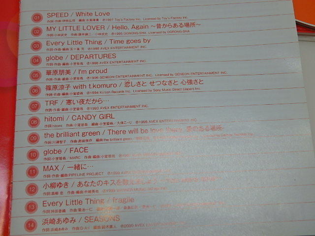 n305u　中古CD　Lovely!　Cute&Sweet J-Ballads　SPEED globe 華原朋美 篠原涼子 TRF MAX 小柳ゆき 浜崎あゆみ 他　ケース割れあり_画像6