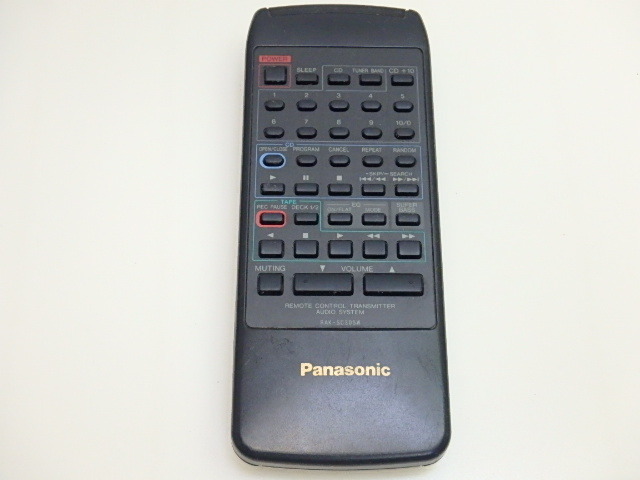 n209u　リモコン　Panasonic　パナソニック　オーディオ　RAK-SC305W　中古　動作未確認　ジャンク_画像1