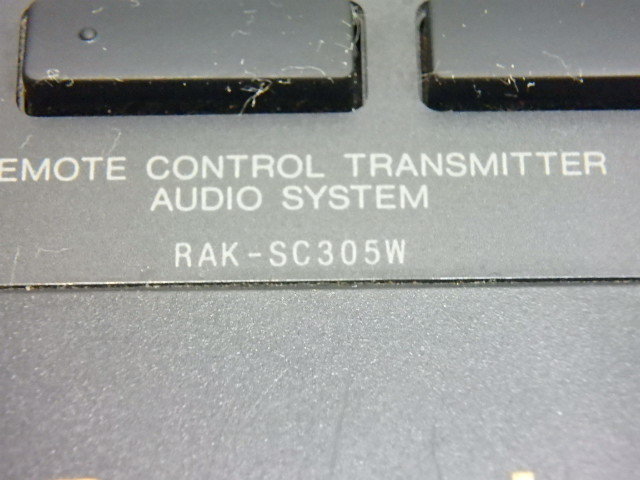 n209u　リモコン　Panasonic　パナソニック　オーディオ　RAK-SC305W　中古　動作未確認　ジャンク_画像5