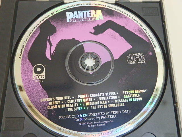 n306u　中古CD　Pantera　パンテラ　Cowboys from Hell_画像5