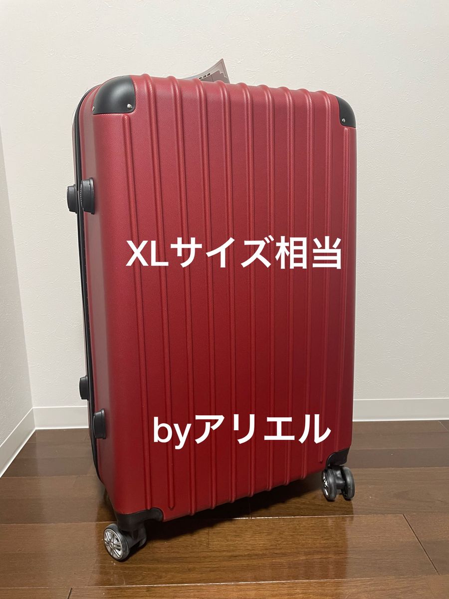「大容量102L」新品 スーツケース Lサイズ XLサイズ相当 ワインレッド  大容量 102L キャリーバッグ