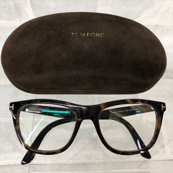 TOM FORD トムフォード ケース有 アジアンフィット TF500F 52N ブラウン メガネフレーム サングラス MH632023091901_画像1