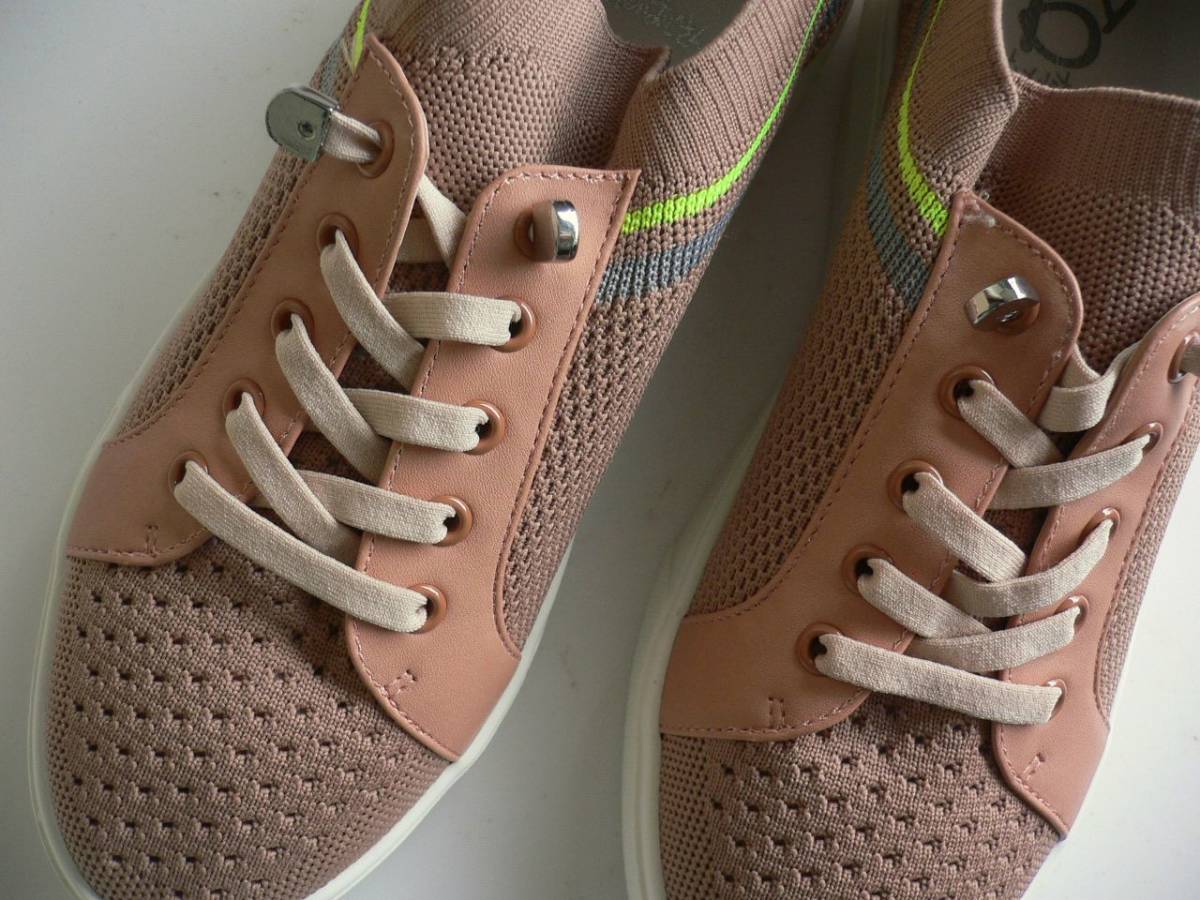  new goods ...... san 24.5 centimeter pink sneakers LL mesh 