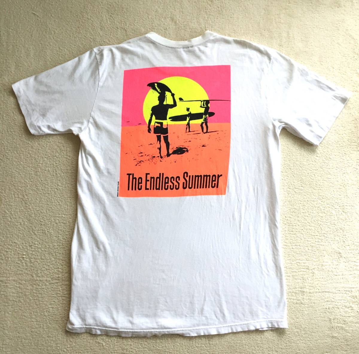 ◆ビンテージ Crazy Shirt Hawaii Endless Summer Tシャツ Bruce Brown 映画 エンドレスサマー サーフムービー ハワイ ブルースブラウン_画像1