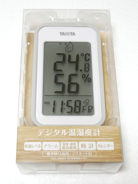 新品 送料無料 TANITA 温湿度計 TT-559 デジタル温湿度系 温度計 湿度計 置き掛け両用 マグネット付き タニタ_画像1